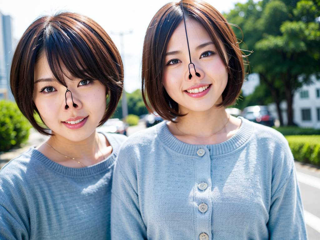 鼻フック　茨城県　つくば市　豚ヅラ画像