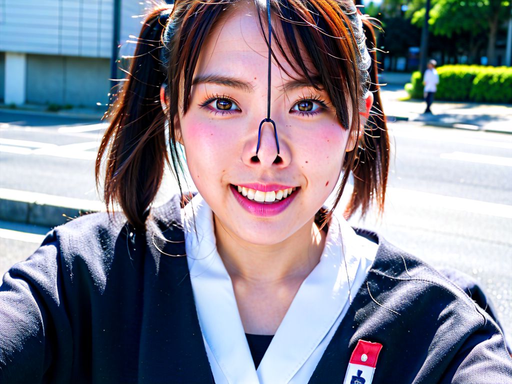 鼻フック　神奈川県　座間市　豚鼻画像