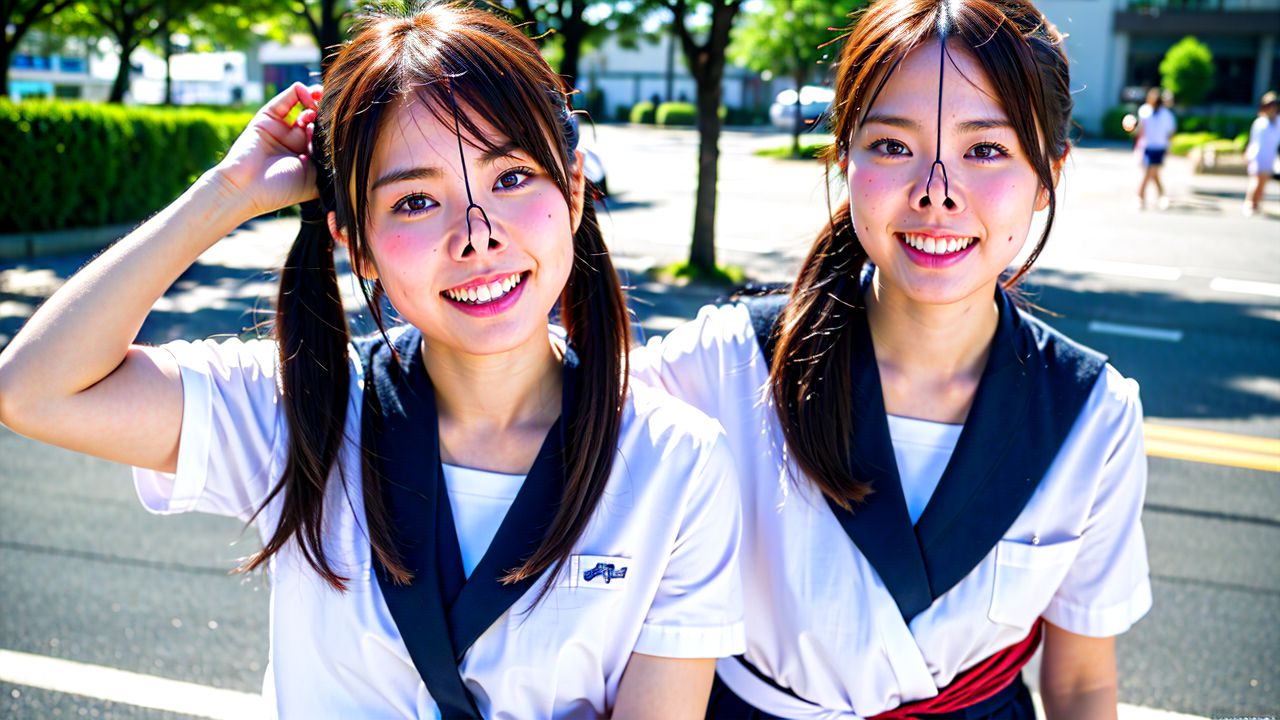 鼻フック　東京都　町田市　豚顔画像