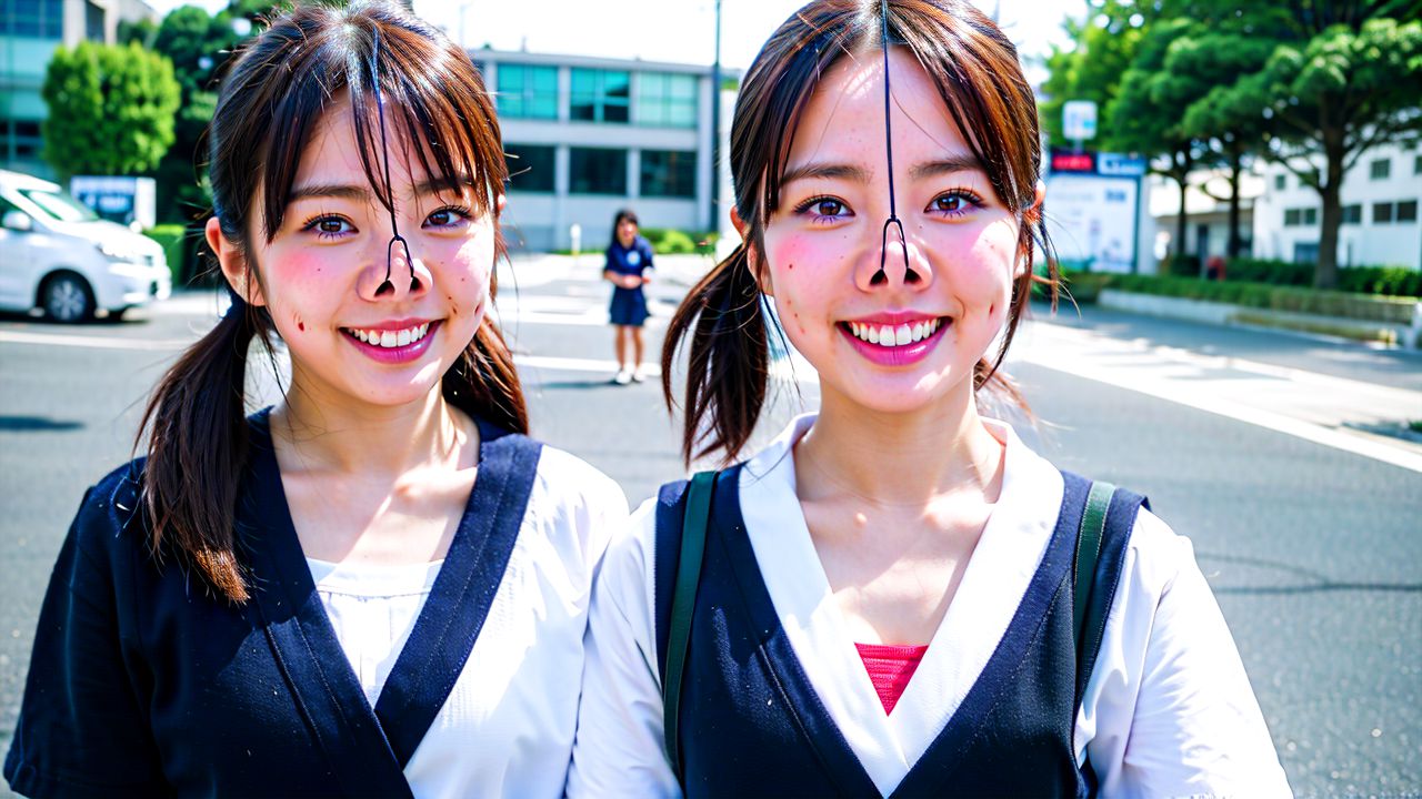 鼻フック　神奈川県　座間市　豚鼻画像