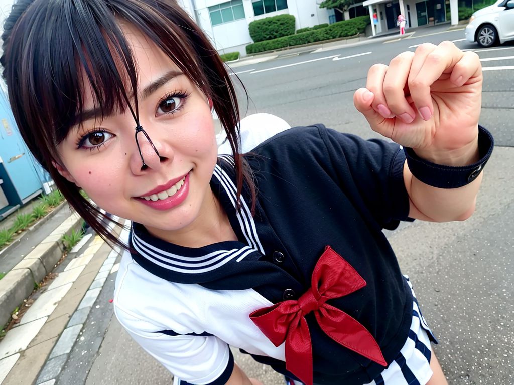 鼻フック　埼玉県　八潮市　豚顔画像