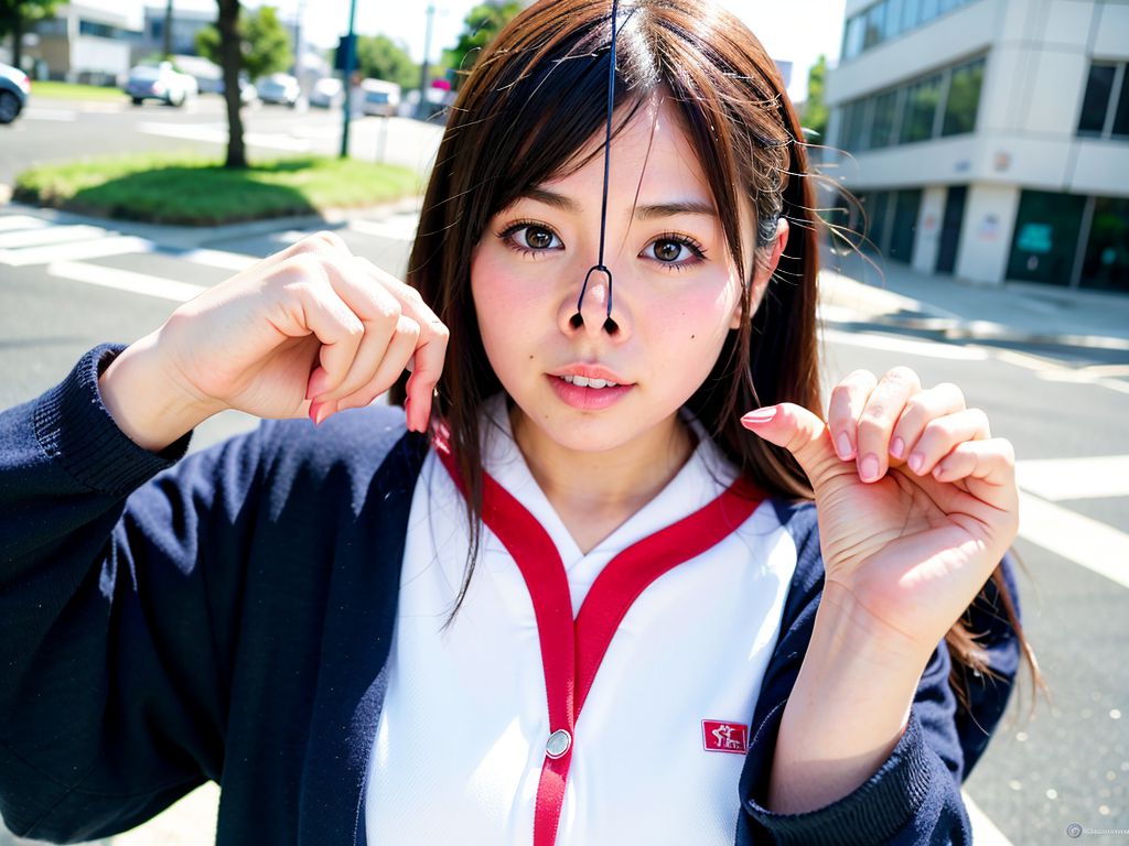 鼻フック　京都府　亀岡市　豚顔画像