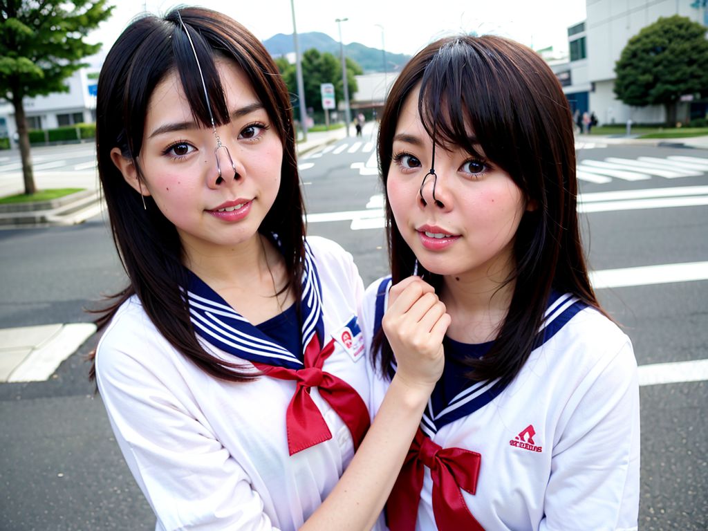 鼻フック　滋賀県　草津市　豚鼻画像