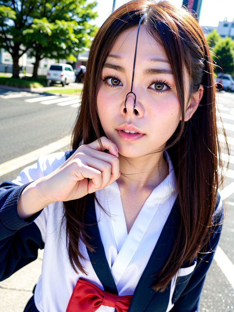 鼻フック　奈良県　香芝市　豚鼻画像