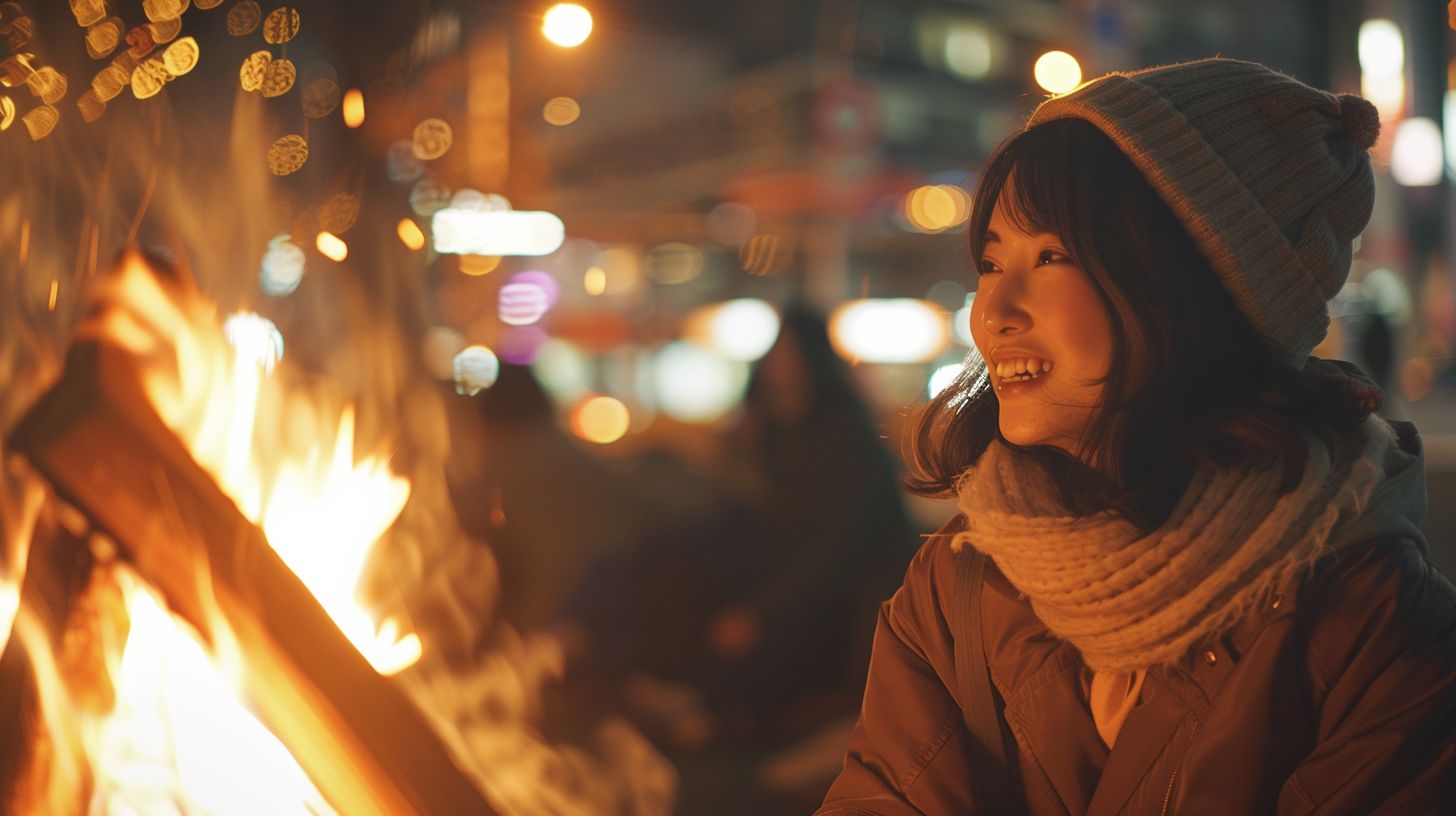 焚き火　秋田県　由利本荘市　2024年12月06日　焚き火　画像