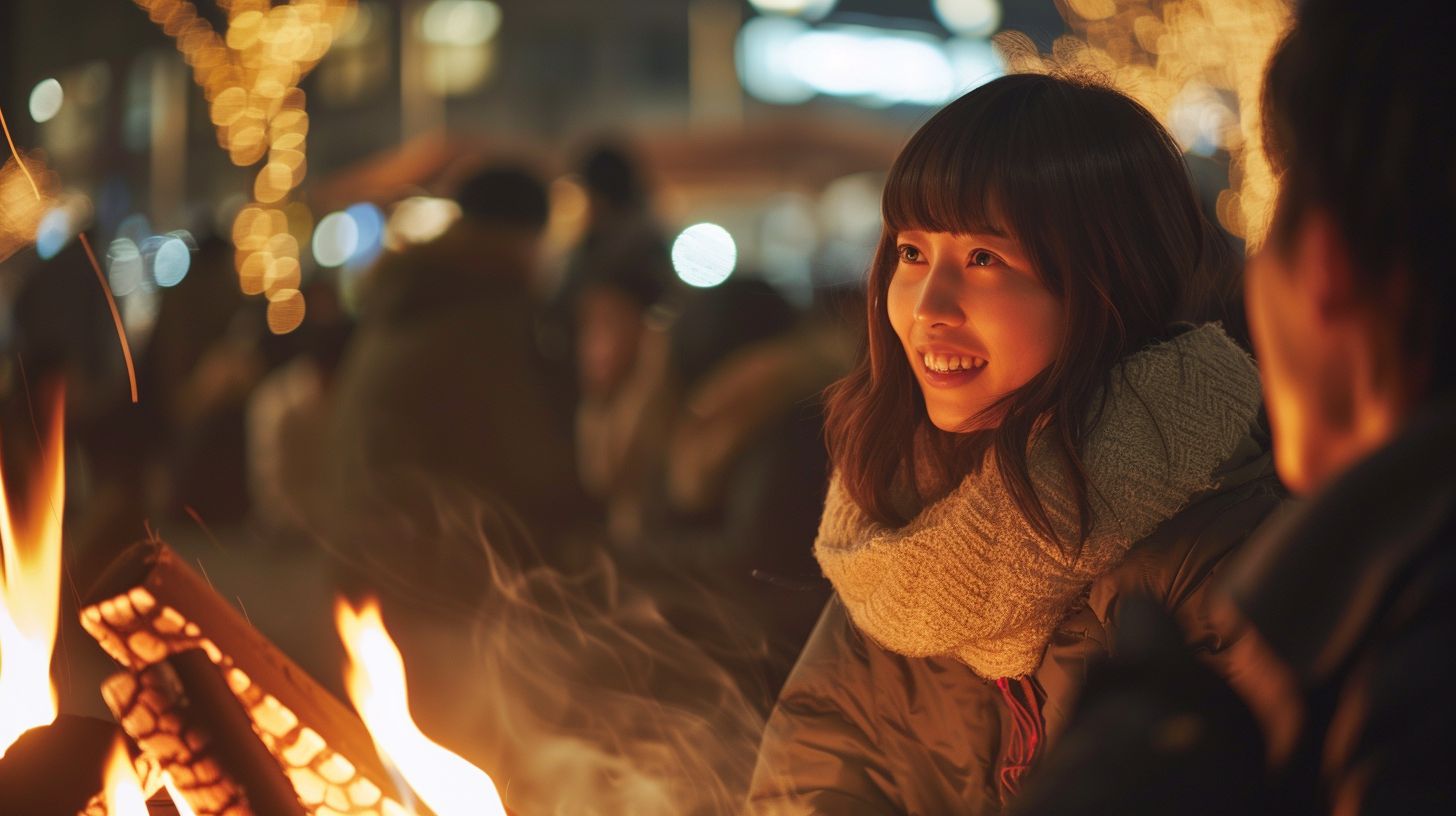 焚き火　愛媛県　松山市　2024年12月30日　焚き火　画像
