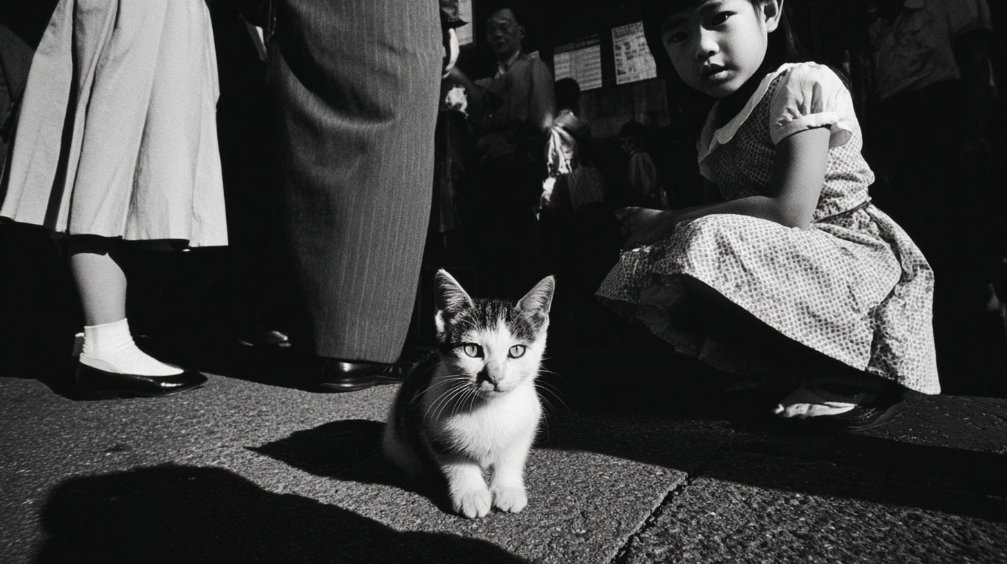 猫と少女　絵画　2025年12月24日　名画　画像