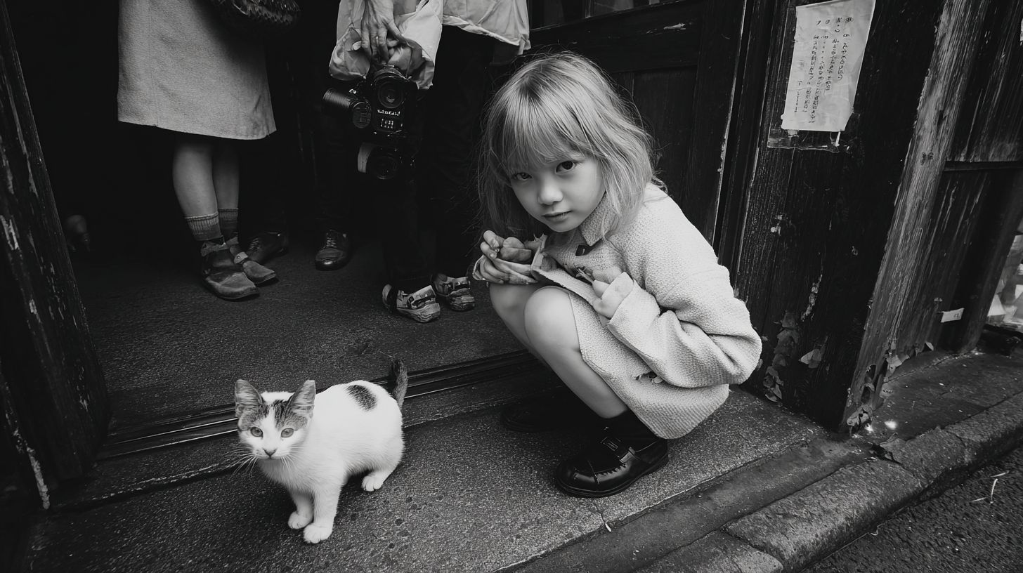猫と少女　名画　2026年03月30日　アート　画像