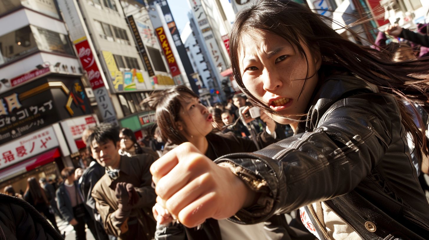 今日の女性のストリートファイト画像 大阪府 高石市 2024年05月22日 女の喧嘩 画像