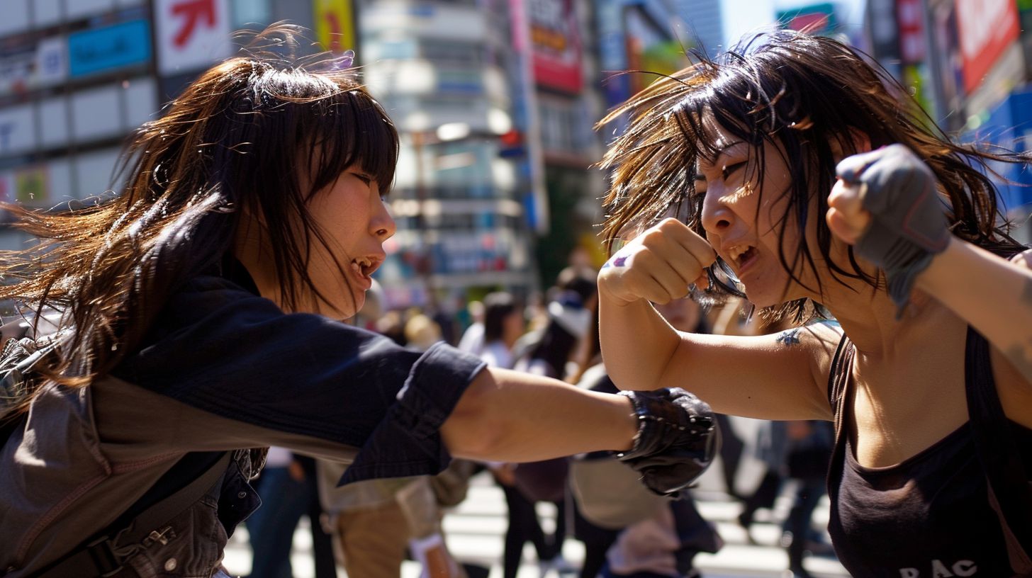 今日の女性のストリートファイト画像 東京都 墨田区 2024年05月23日 ストリート喧嘩 画像