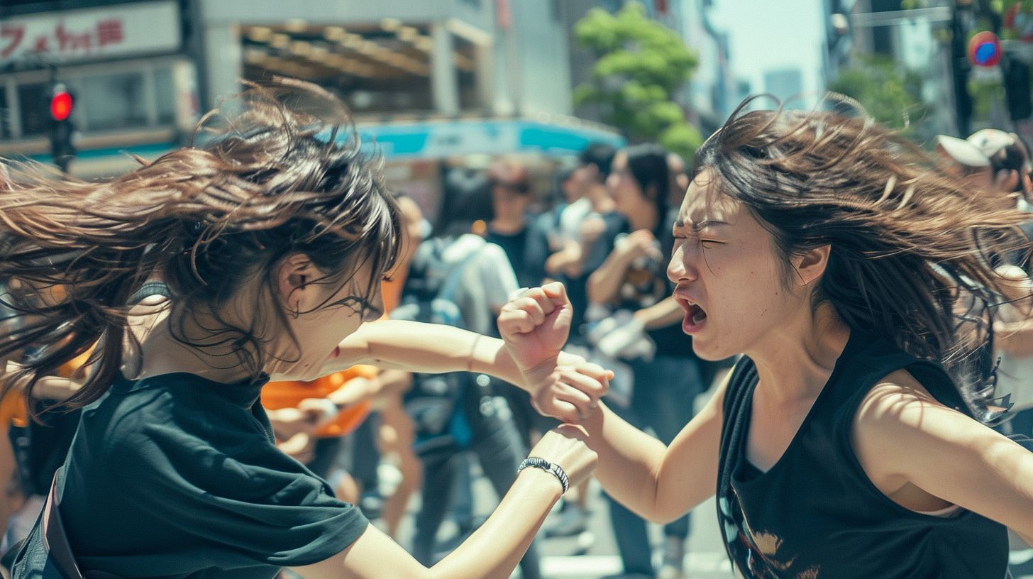 今日の女性のストリートファイト画像　東京都　中野区　2024年06月09日　ストリートファイト　画像