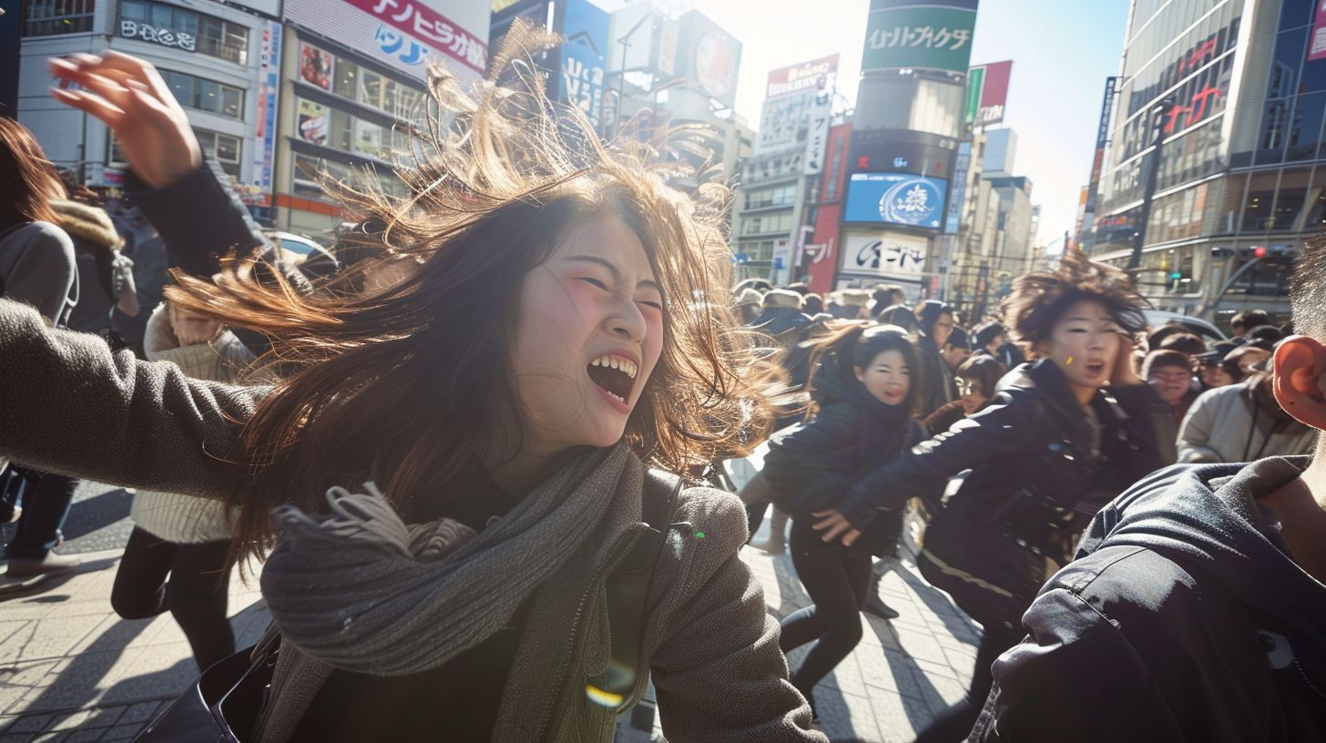 今日の女性のストリートファイト画像 鹿児島県 霧島市 2025年01月02日 女の喧嘩 画像