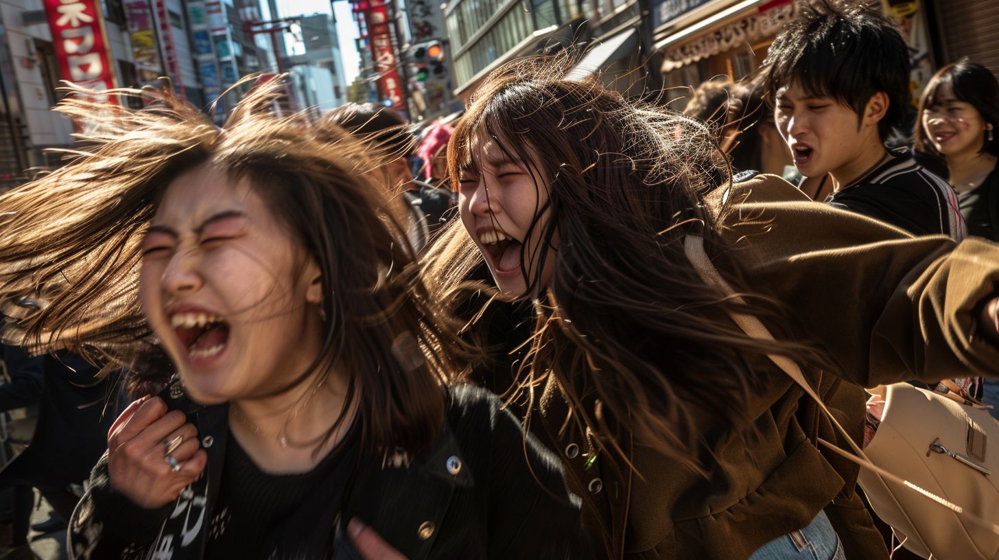 今日の女性のストリートファイト画像　兵庫県　西宮市　2025年02月01日　ストリートファイト　画像