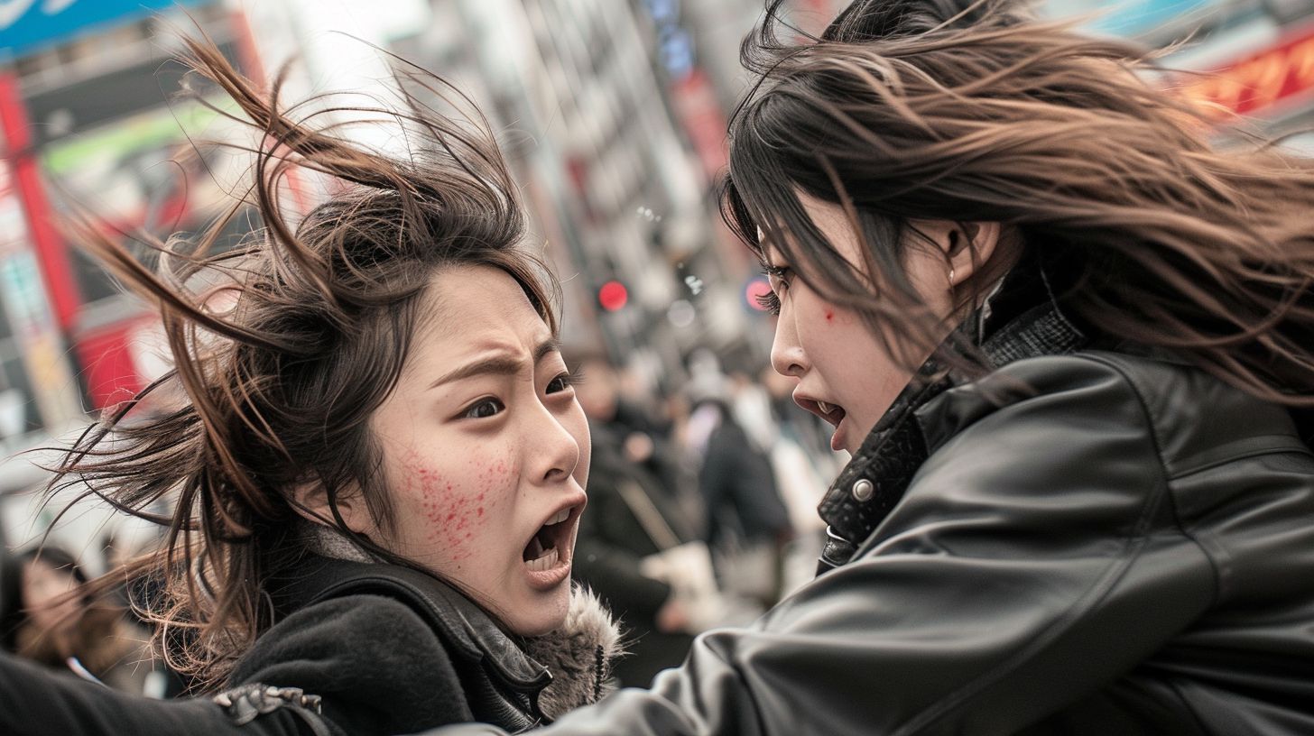 今日の女性のストリートファイト画像 東京都 東大和市 2025年02月12日 キャットファイト 画像