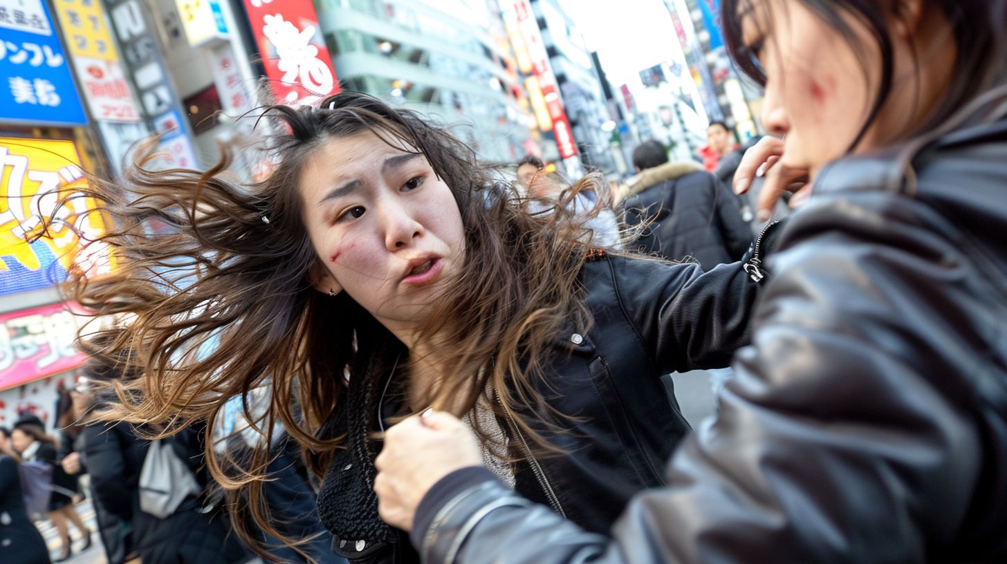 今日の女性のストリートファイト画像　鹿児島県　姶良市　2025年04月23日　ストリートファイト　画像