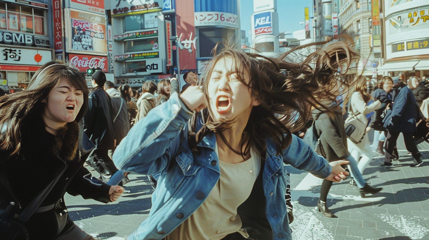 今日の女性のストリートファイト画像 福島県 福島市 2025年05月11日 ストリート喧嘩 画像