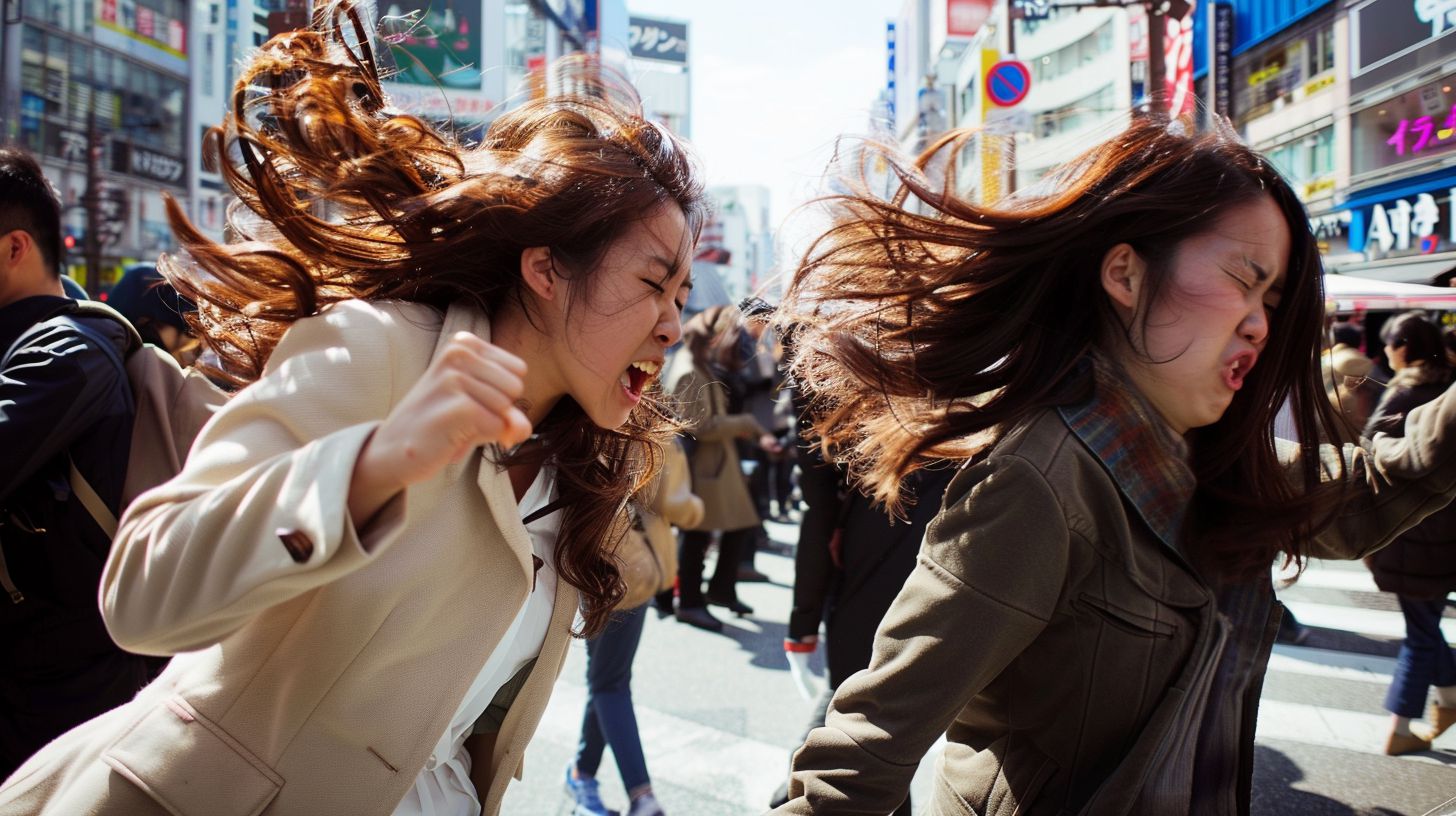 今日の女性のストリートファイト画像　愛知県　長久手市　2025年07月07日　ストリートファイト　画像