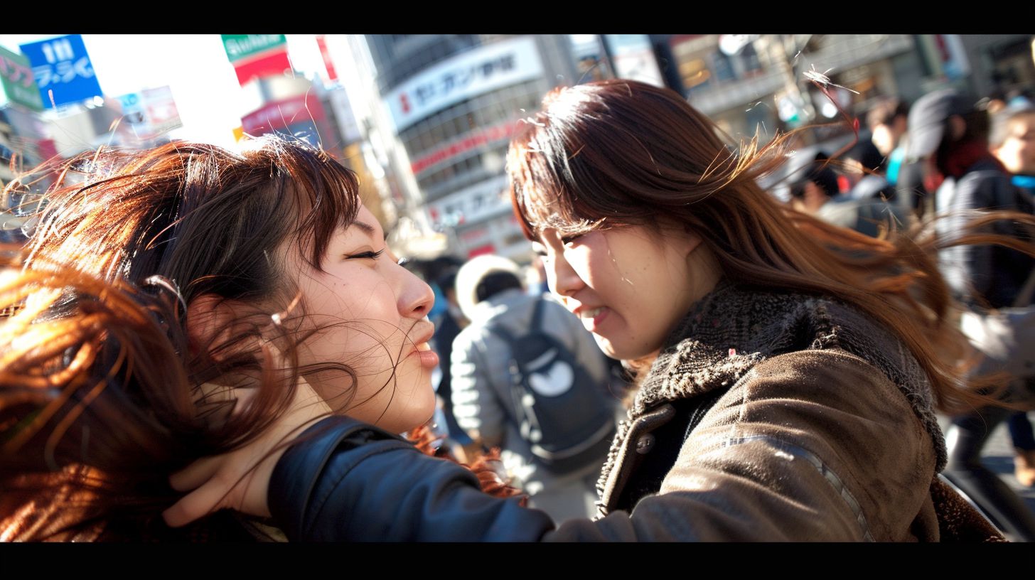 今日の女性のストリートファイト画像　茨城県　取手市　2025年09月27日　女の喧嘩　画像