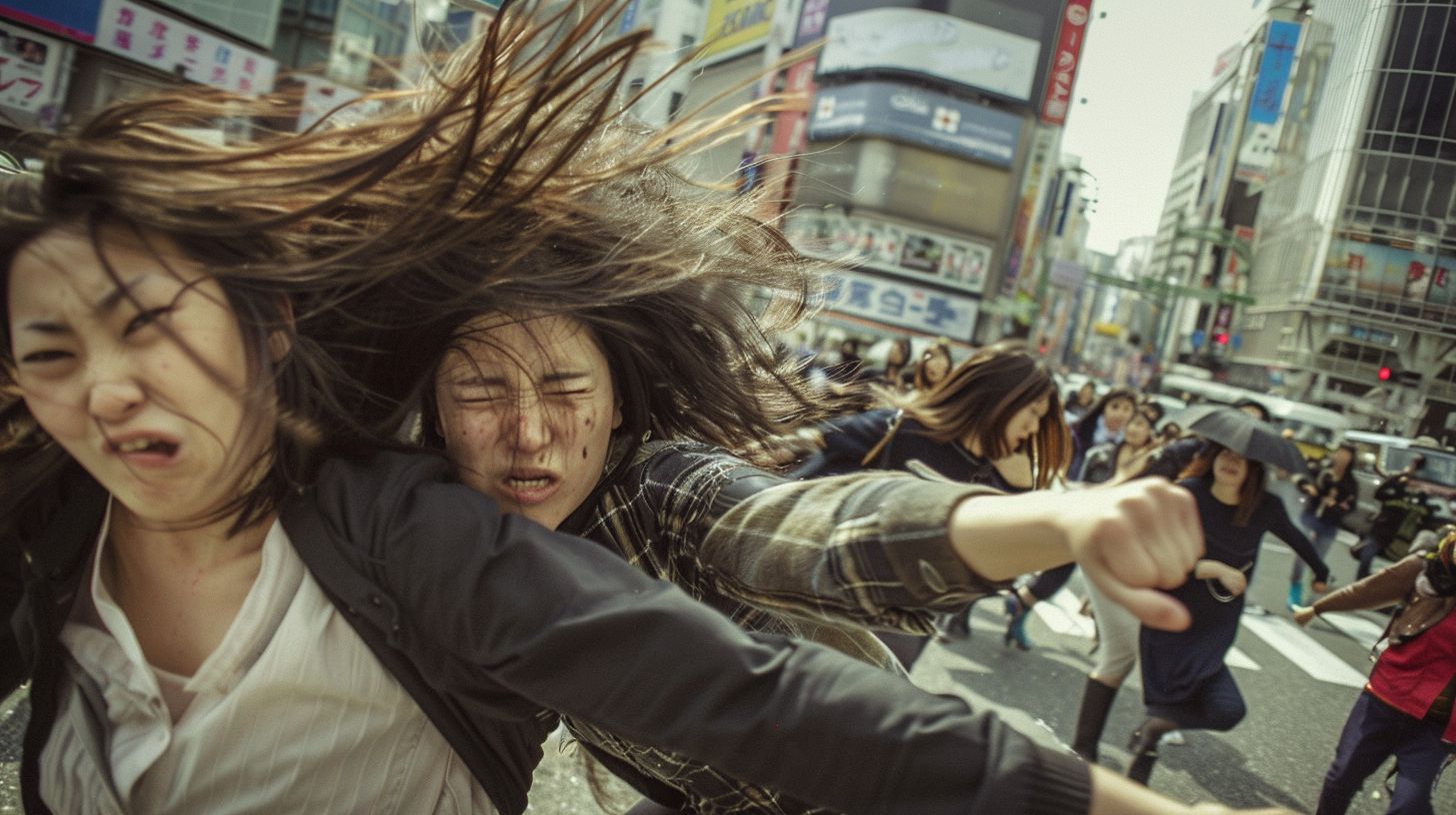 今日の女性のストリートファイト画像　三重県　名張市　2025年10月31日　ストリートファイト　画像