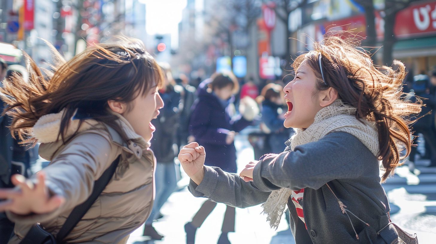 今日の女性のストリートファイト画像　滋賀県　野洲市　2025年11月18日　ストリートファイト　画像