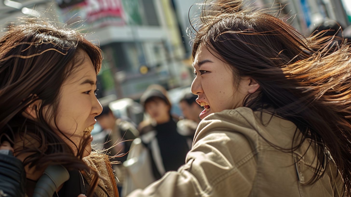 今日の女性のストリートファイト画像 大阪府 守口市 2025年11月26日 女の喧嘩 画像
