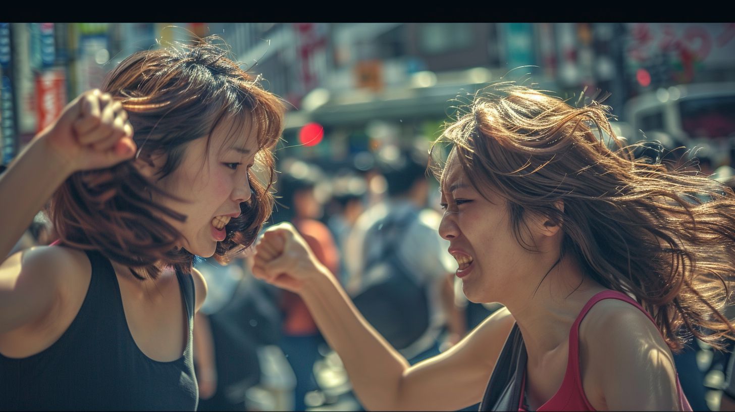 今日の女性のストリートファイト画像 愛知県 豊橋市 2025年12月03日 女の喧嘩 画像