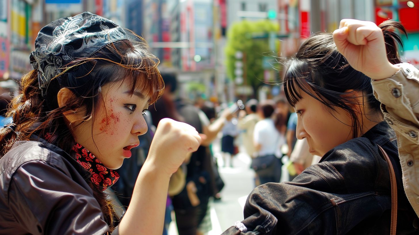 今日の女性のストリートファイト画像 東京都 あきる野市 2025年12月18日 ストリート喧嘩 画像