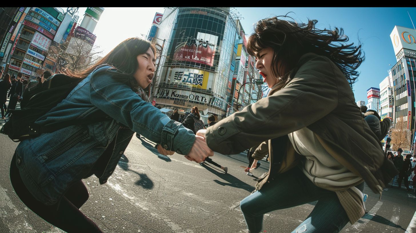 今日の女性のストリートファイト画像 三重県 鈴鹿市 2025年12月29日 ストリート喧嘩 画像