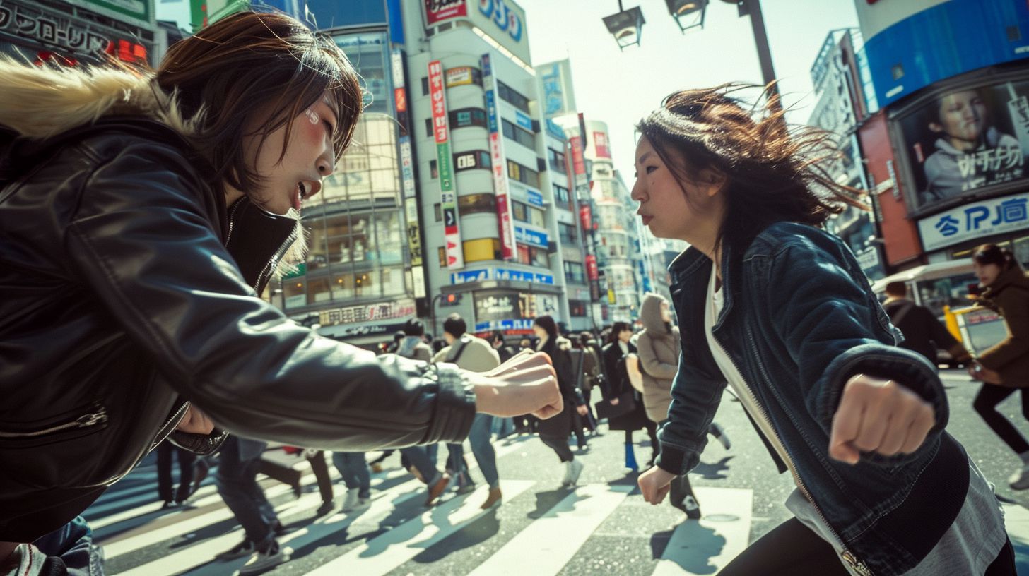 今日の女性のストリートファイト画像 東京都 江戸川区 2026年01月16日 ストリート喧嘩 画像