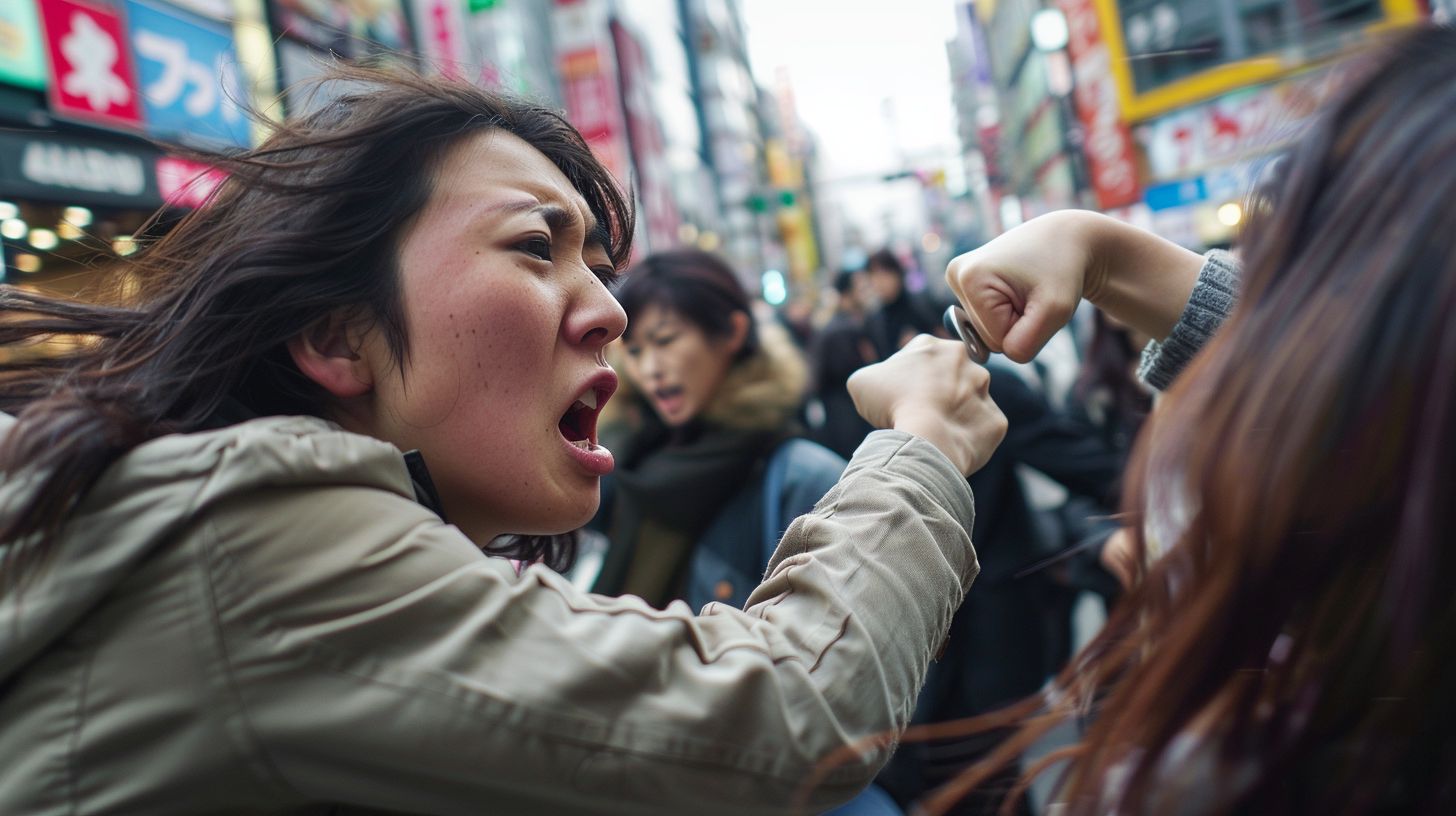 今日の女性のストリートファイト画像 東京都 葛飾区 2026年01月29日 路上喧嘩 画像