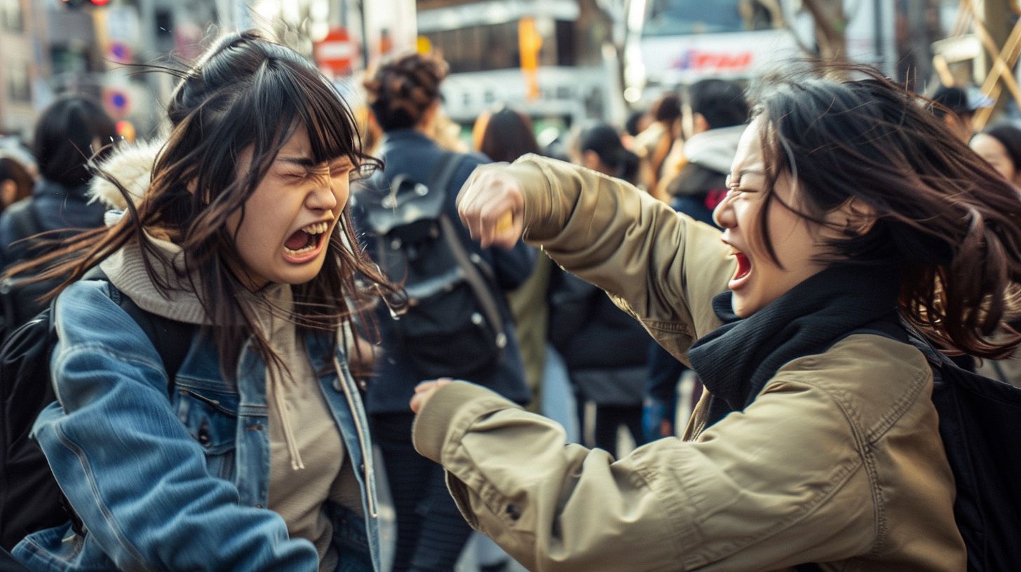 今日の女性のストリートファイト画像 愛知県 豊田市 2026年04月02日 ストリート喧嘩 画像