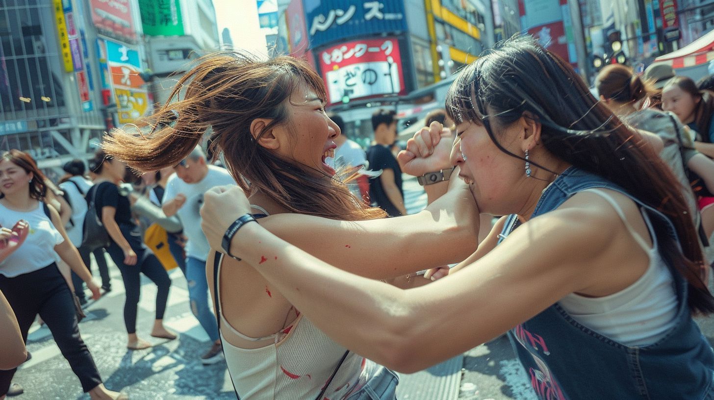 今日の女性のストリートファイト画像　兵庫県　姫路市　2026年06月26日　ストリート喧嘩　画像