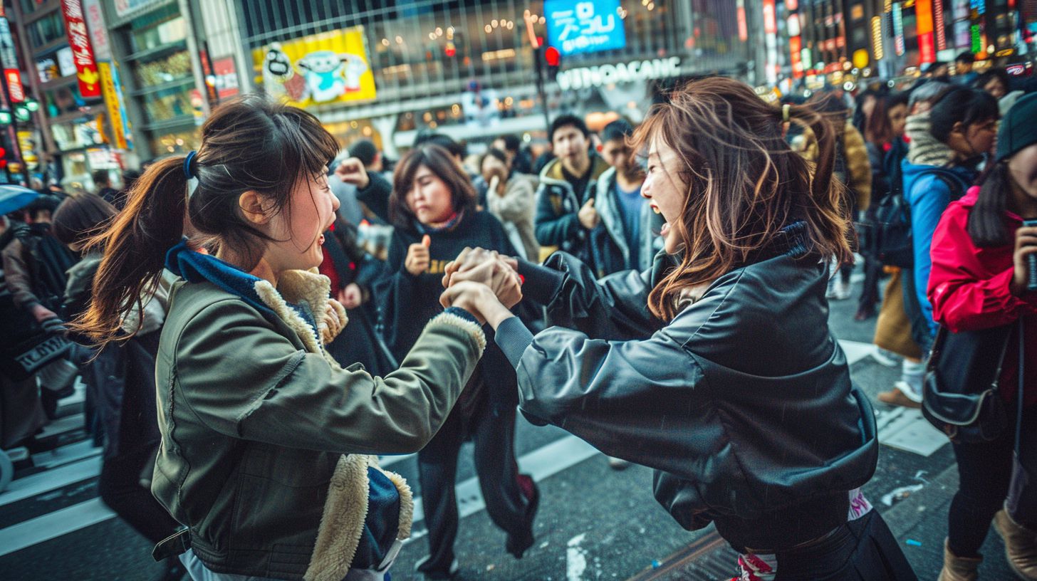 今日の女性のストリートファイト画像　宮城県　名取市　2026年07月05日　女の喧嘩　画像
