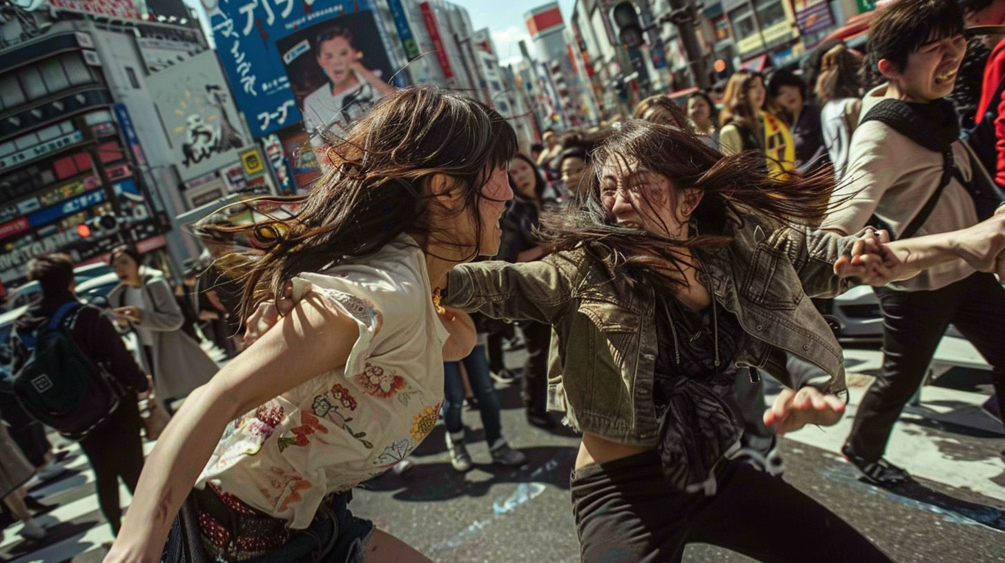 今日の女性のストリートファイト画像 宮城県 登米市 2026年07月20日 女の喧嘩 画像