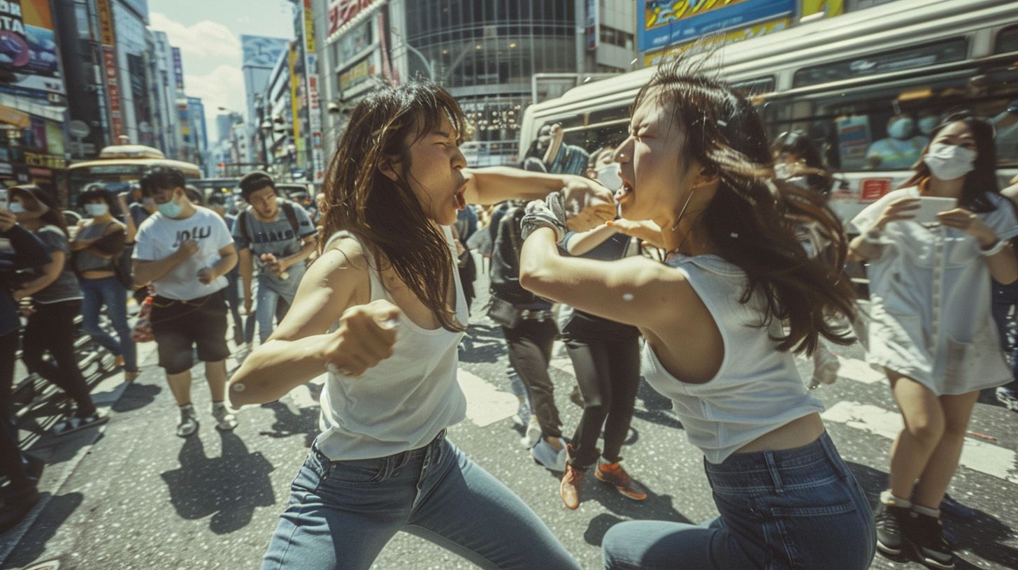 今日の女性のストリートファイト画像 北海道 千歳市 2026年07月22日 ストリート喧嘩 画像