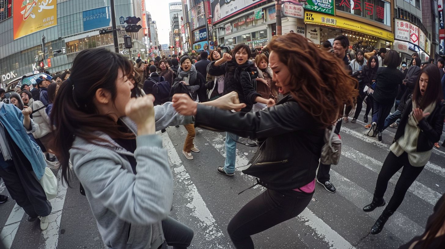 今日の女性のストリートファイト画像 香川県 高松市 2026年08月01日 女の喧嘩 画像
