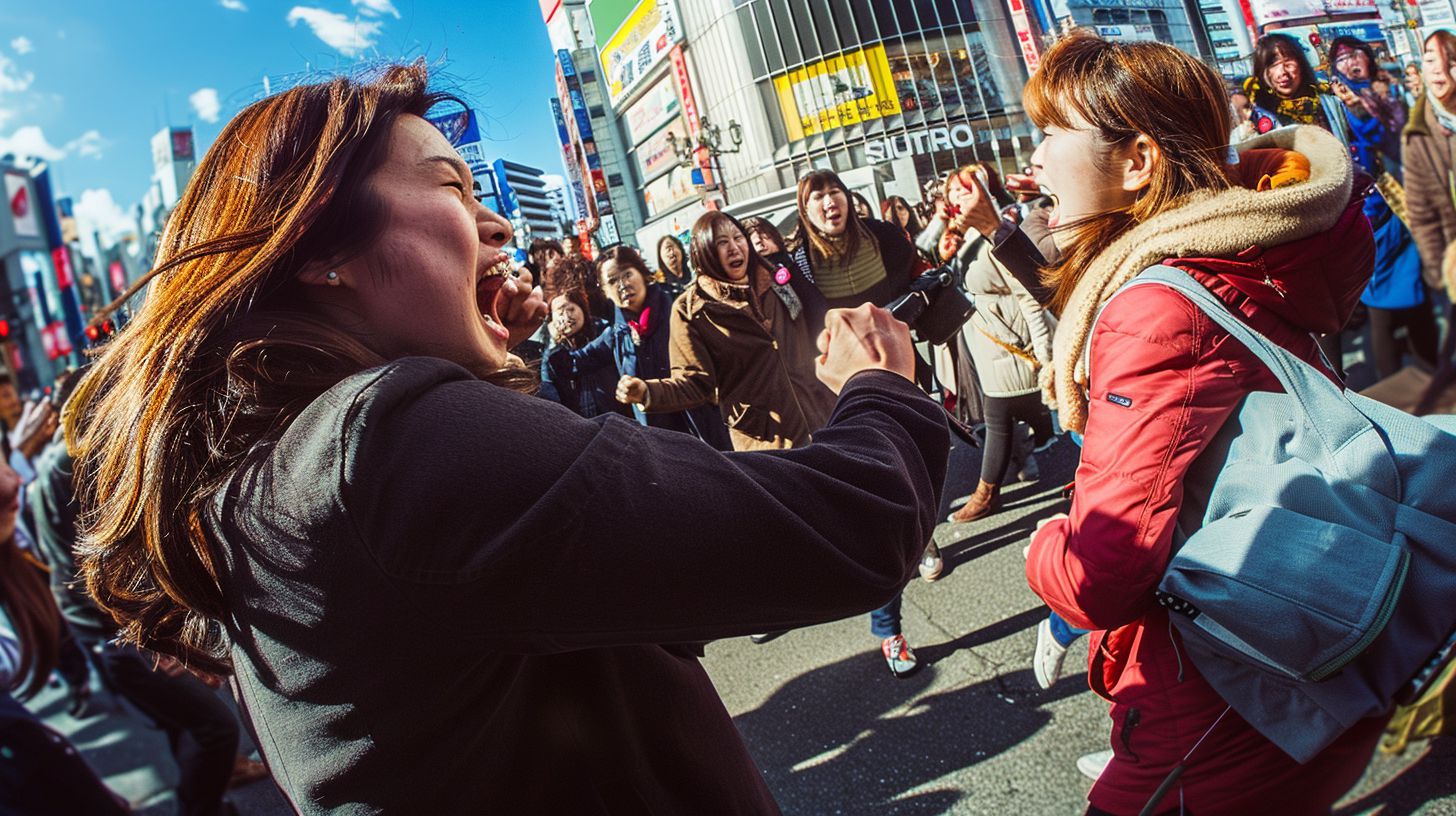 今日の女性のストリートファイト画像 群馬県 館林市 2026年09月10日 ストリート喧嘩 画像