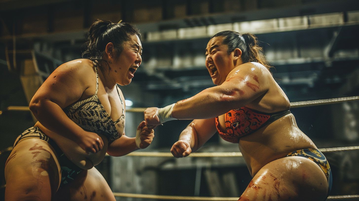 今日の女相撲画像　東京都　渋谷区　2024年08月08日　女子相撲　画像