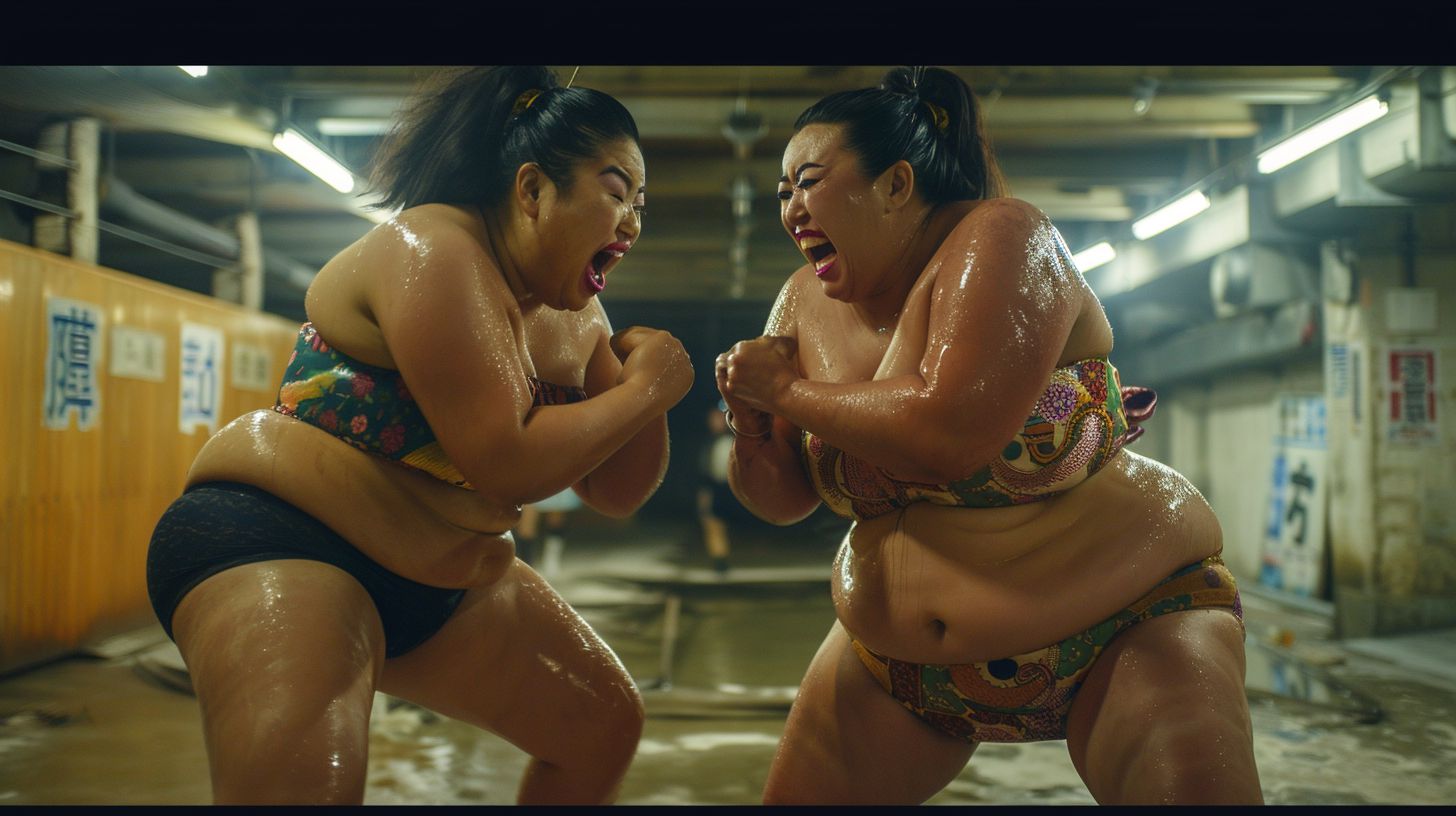 今日の女相撲画像　北海道　北見市　2024年11月02日　地下女子相撲　画像