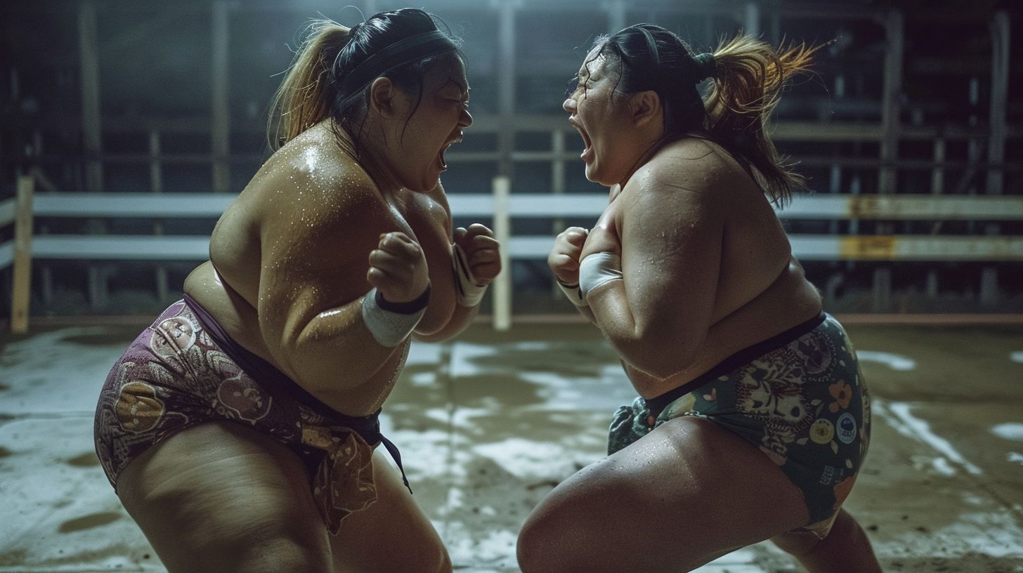 今日の女相撲画像　徳島県　鳴門市　2024年11月20日　地下女子相撲　画像