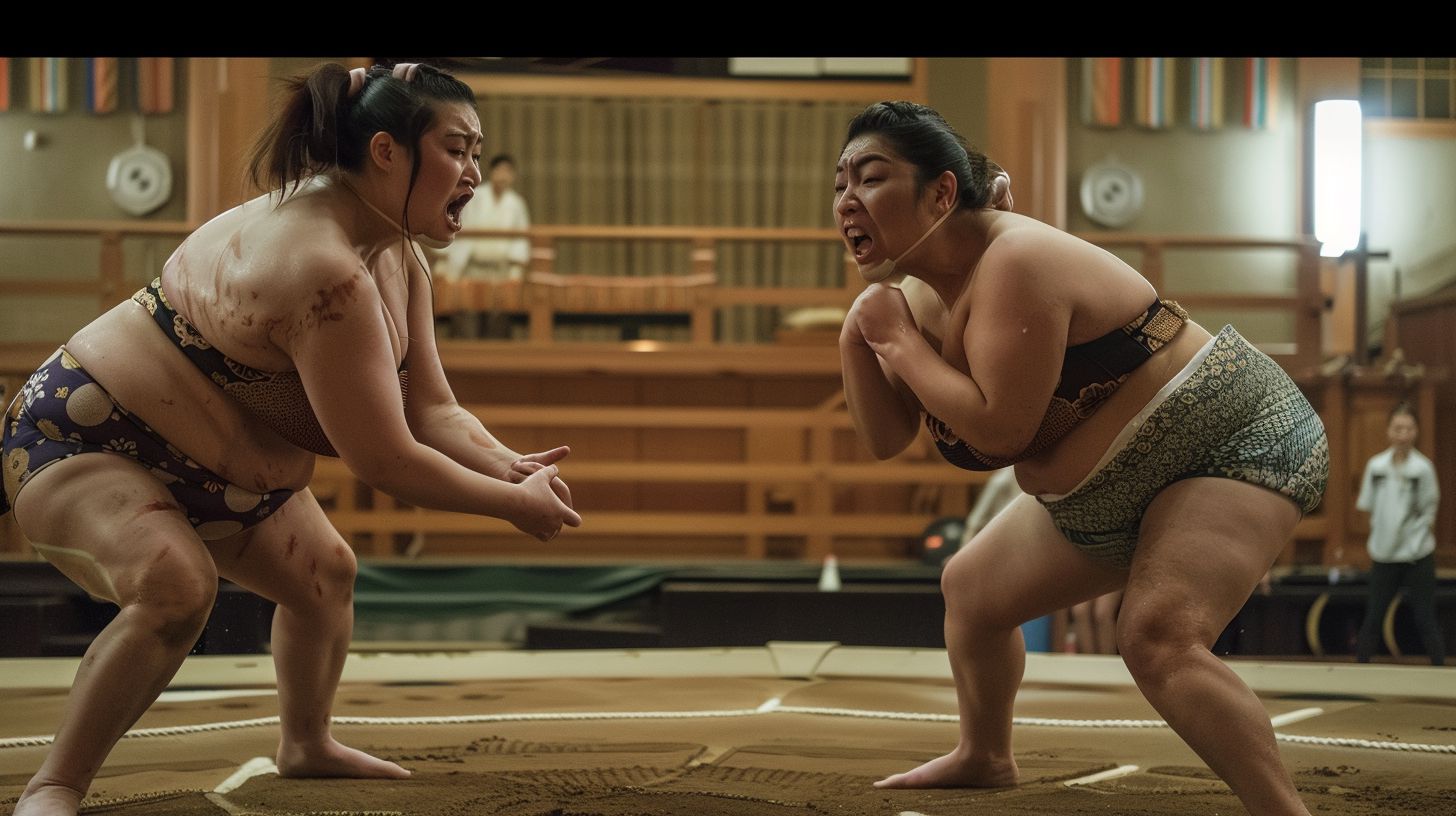 今日の女相撲画像　群馬県　前橋市　2024年11月29日　地下女子相撲　画像