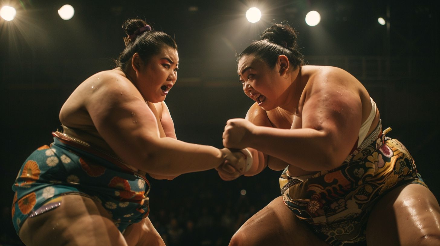 今日の女相撲画像　東京都　小平市　2024年12月10日　キャットファイト　画像