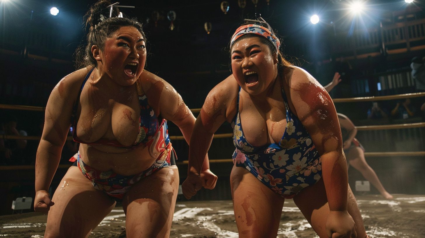 今日の女相撲画像　沖縄県　那覇市　2025年01月30日　地下女子相撲　画像