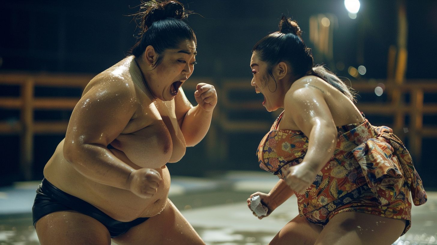 今日の女相撲画像　愛知県　稲沢市　2026年02月10日　キャットファイト　画像