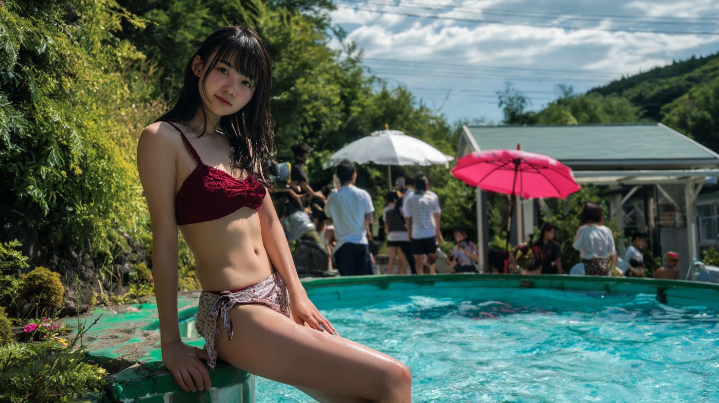 人妻風美少女の逆さ撮り風スカートチラ動画動画のサムネイル