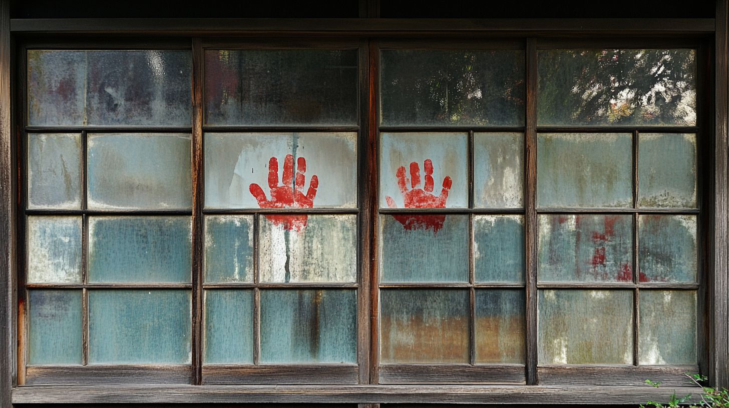 反射する水たまり　やや詩的な　画像