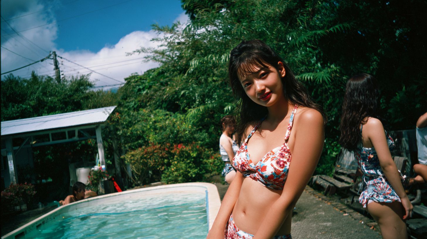 実在感のある素人女子の日焼け跡フェチ作品動画のサムネイル