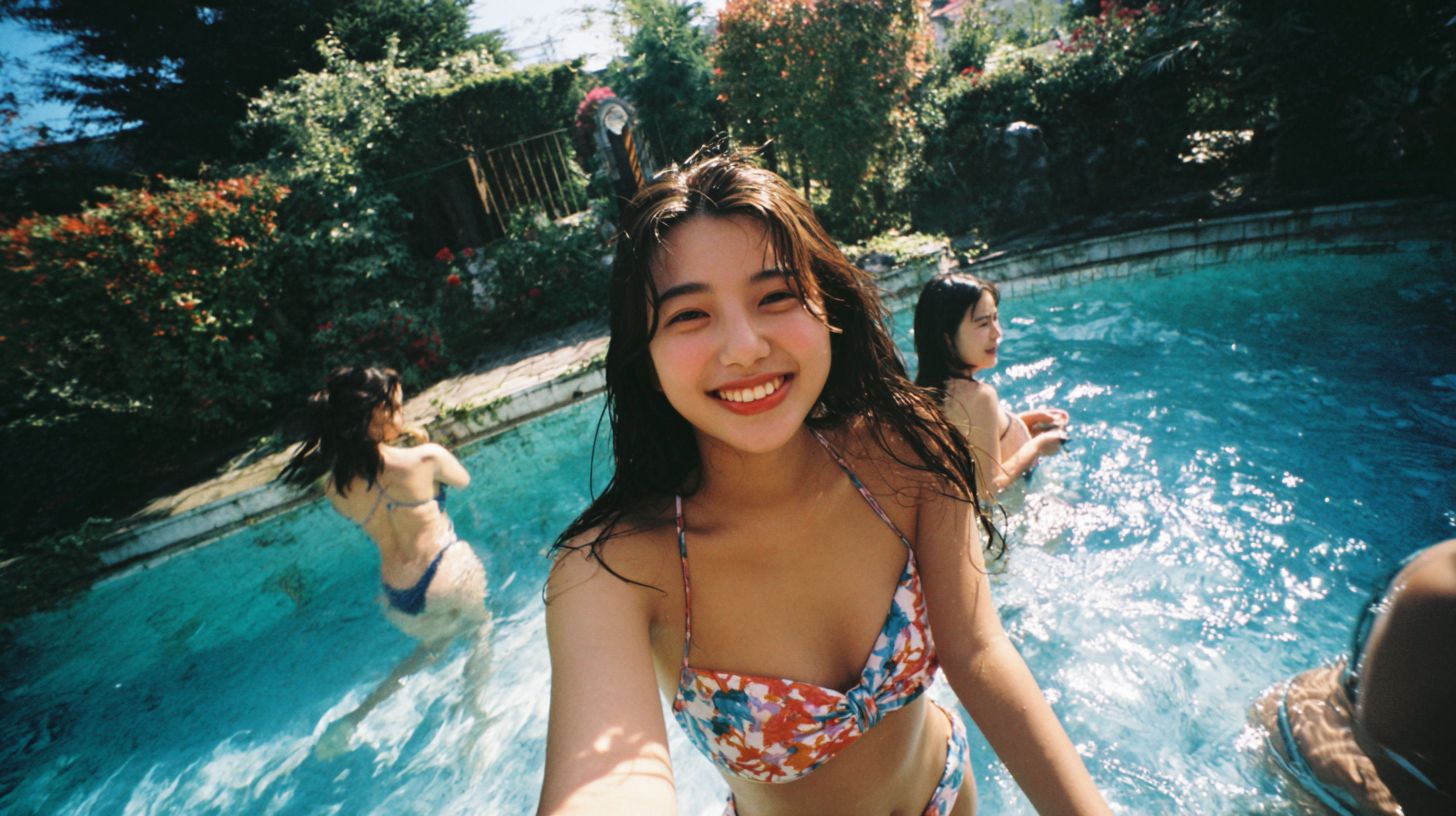 実在感のある素人女子の逆さ撮り風スカートチラ動画動画のサムネイル