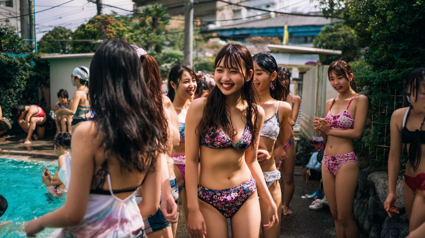 無防備な女子の日焼け跡フェチ作品動画のサムネイル