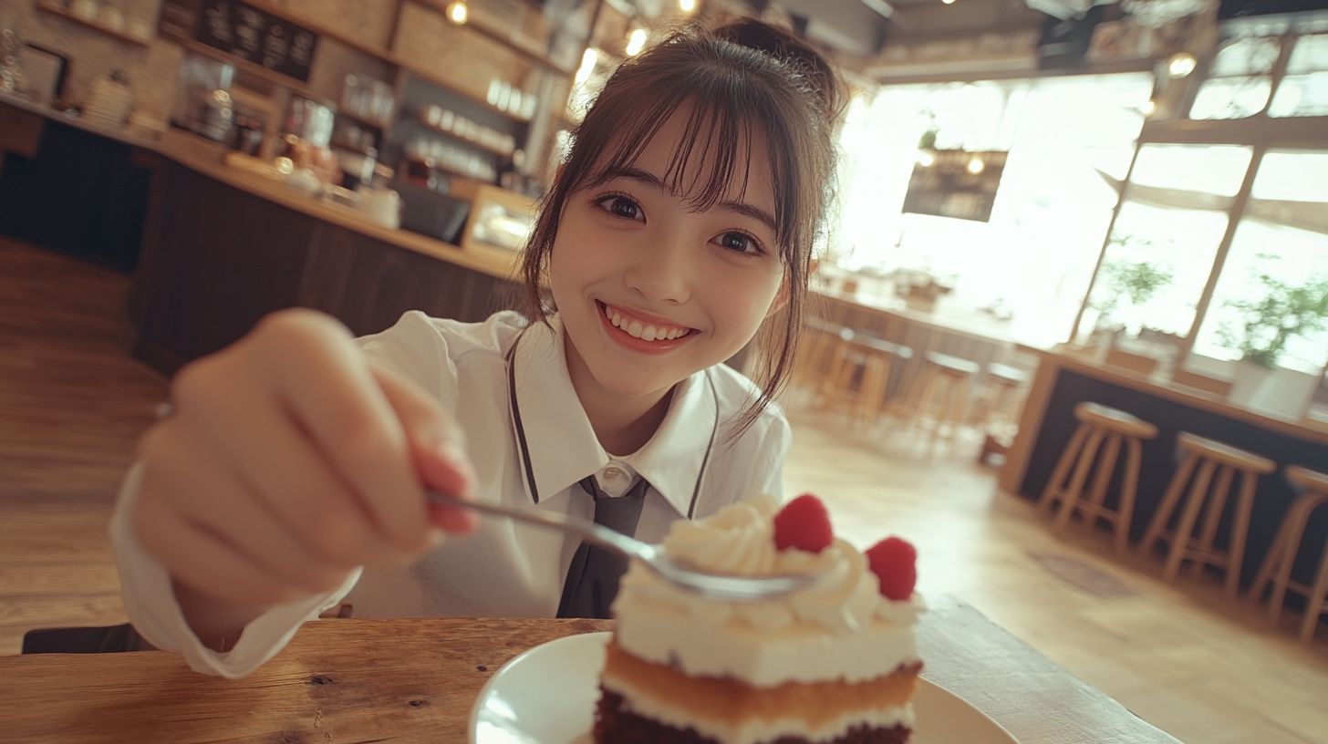 美少女デート画像　群馬県　館林市　2024年11月22日　喫茶店デート　画像